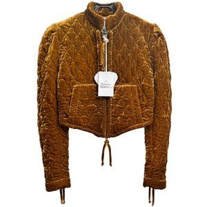 SOLD | Vivienne Westwood Aramis Padded Quilted Velvet Jacket IT40/4 Zipper